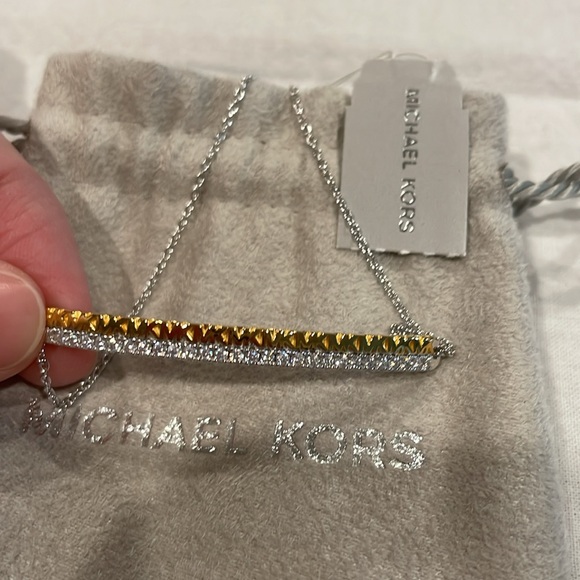 Michael Kors Sterling Silver MK Monogram Slider Bracelet - Picture 4 of 6